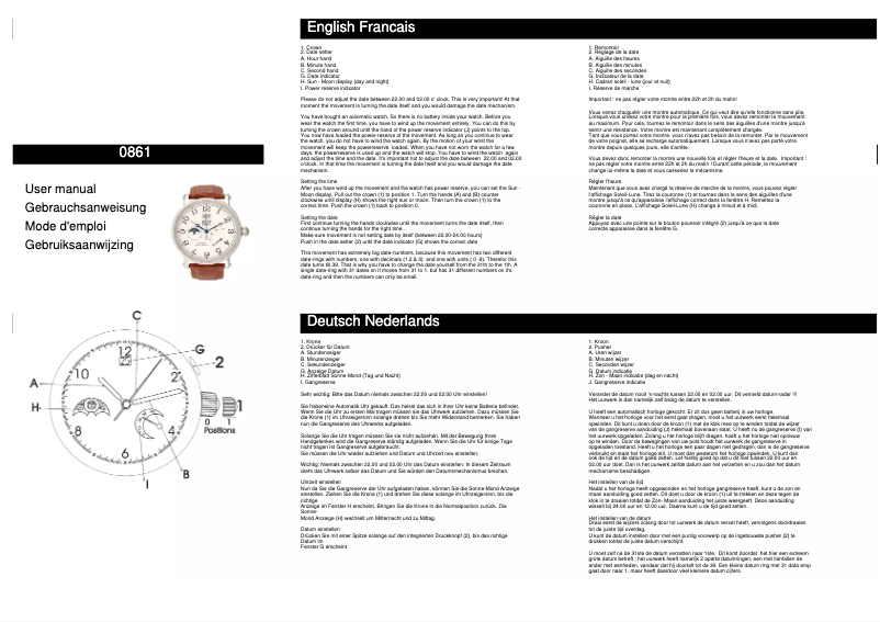 Page n°1 - Manuel utilisateur Davis 0861