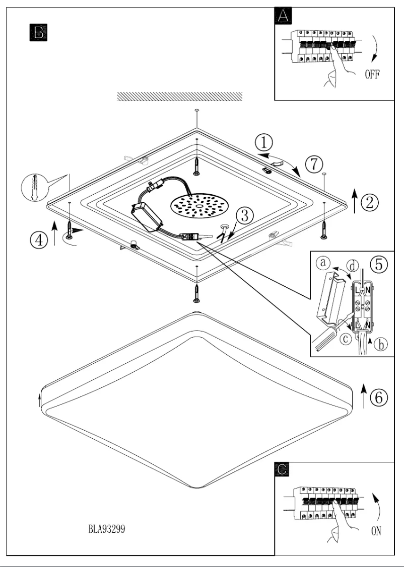 Page n°1 - Manuel utilisateur Eglo Giron