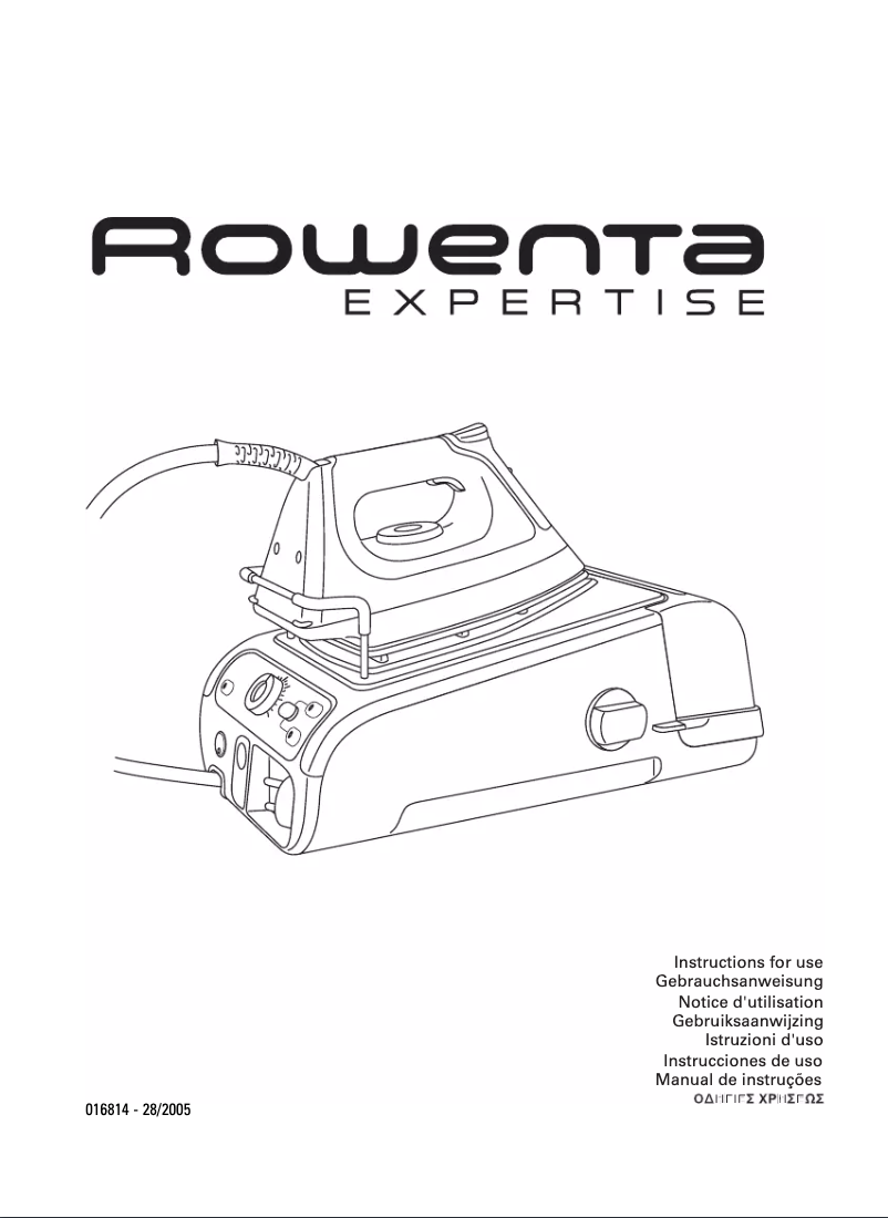Página 1 del manual Manual de usuario Rowenta Expertise DG 9040