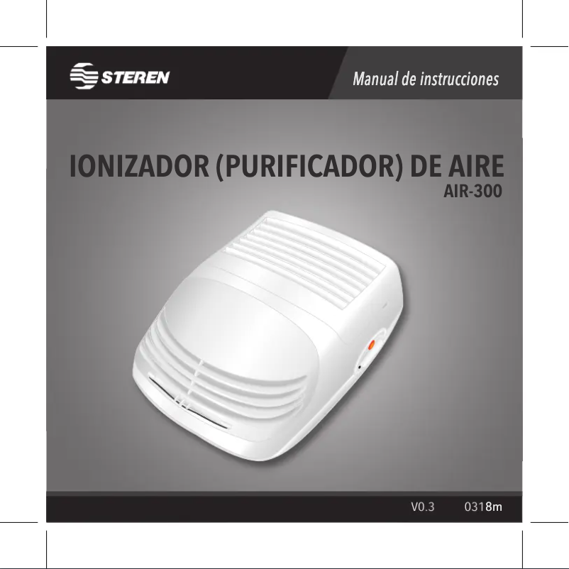 Image de la première page du manuel de l'appareil AIR-300