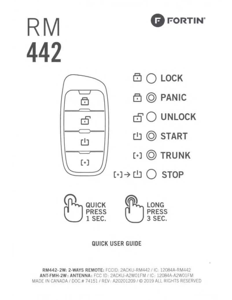 Image de la première page du manuel de l'appareil RFK442
