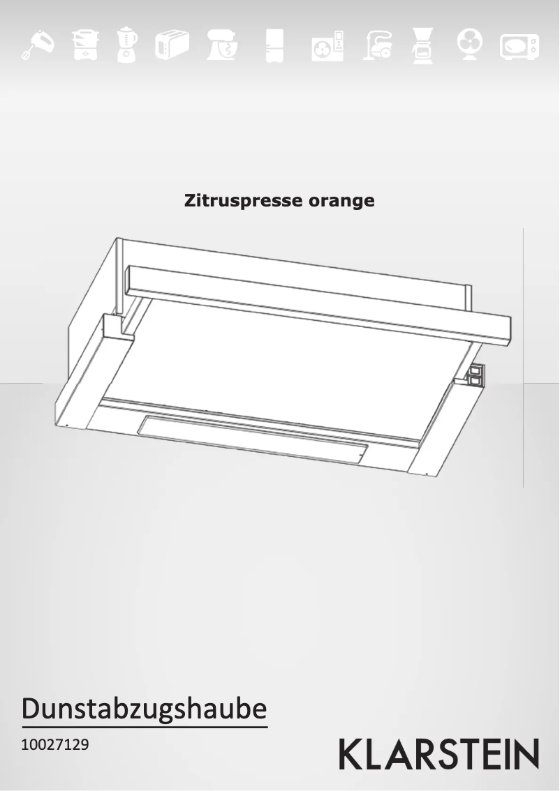 Page 1 de la notice Manuel utilisateur Klarstein 10027129