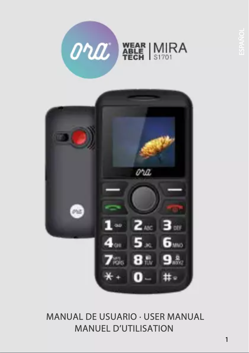 Página 1 del manual Manual de usuario ORA Mira S1701