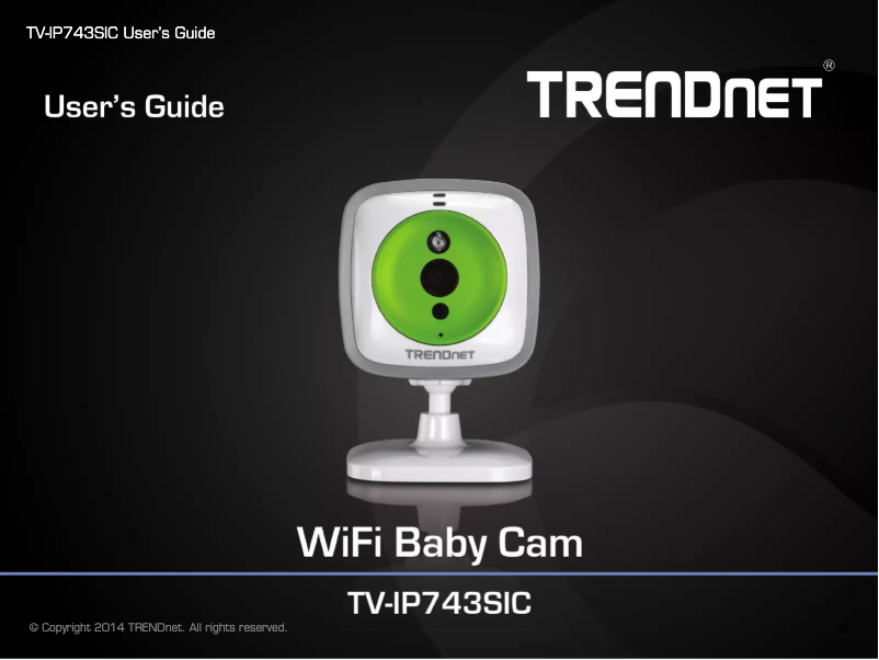 Image de la première page du manuel de l'appareil TV-IP743SIC