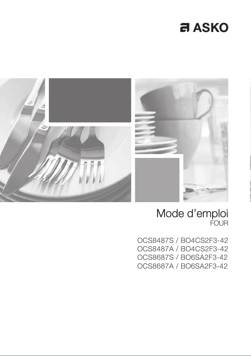 Page n°1 - Manuel utilisateur Asko OCS8687A