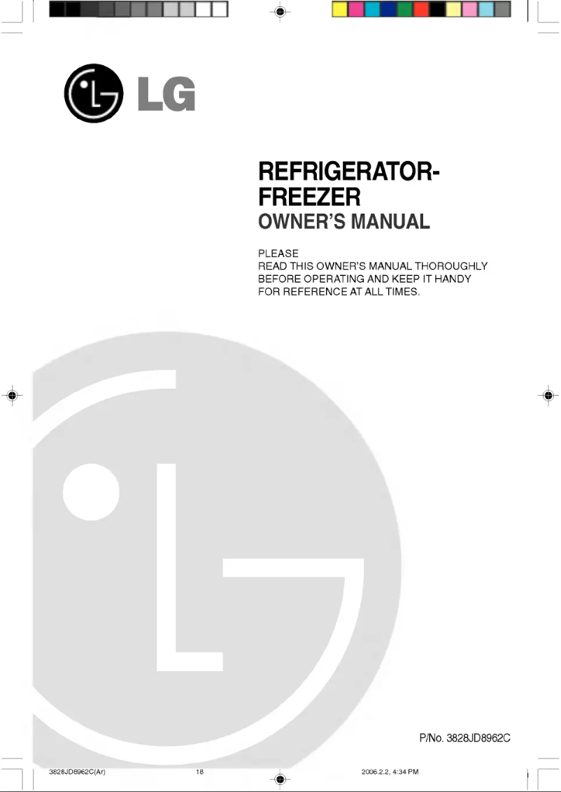 Image de la première page du manuel de l'appareil GR-B652JVP