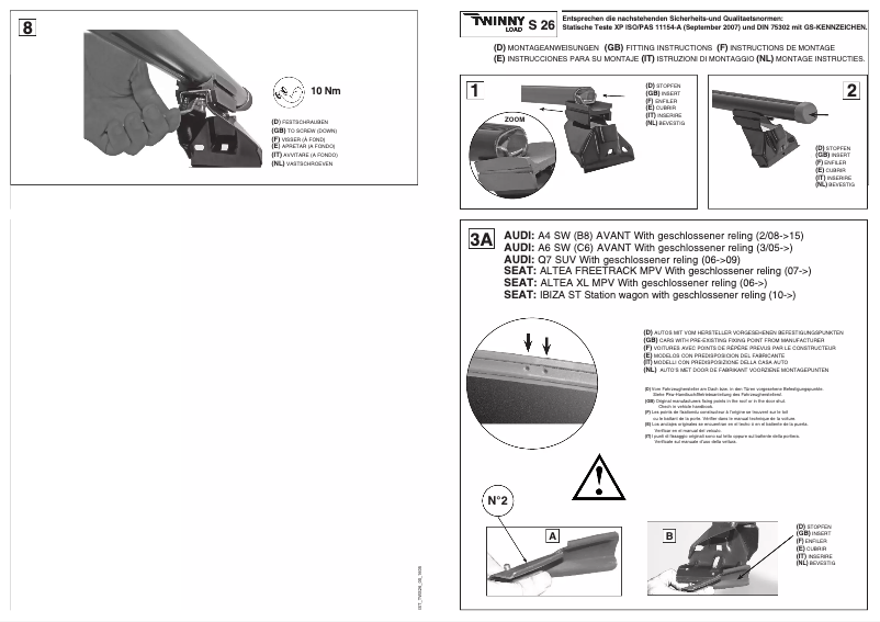 Image de la première page du manuel de l'appareil S 26