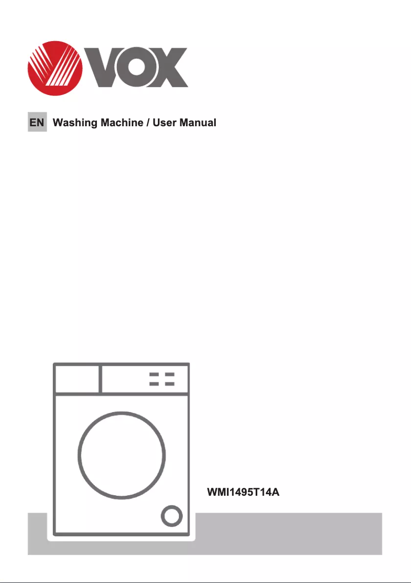 Page 1 de la notice Manuel utilisateur VOX WMI1495T14A