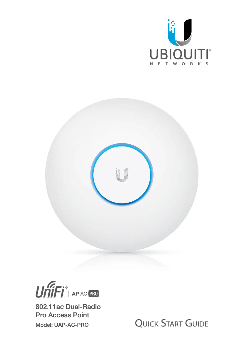 Image de la première page du manuel de l'appareil UAP-AC-PRO