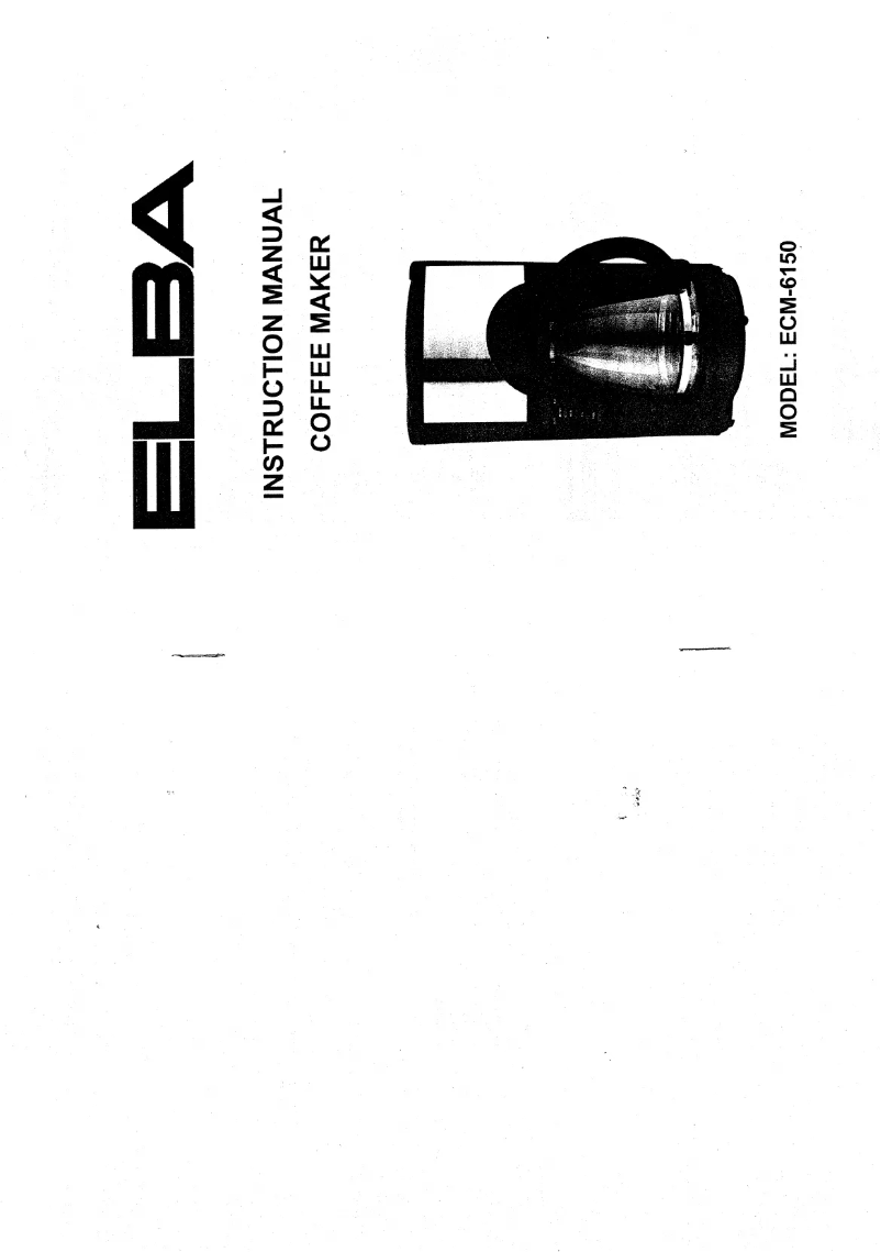 Page 1 de la notice Manuel utilisateur Elba ECM-6150