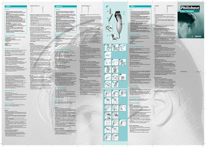 Page 1 de la notice Manuel utilisateur Philips HQC240