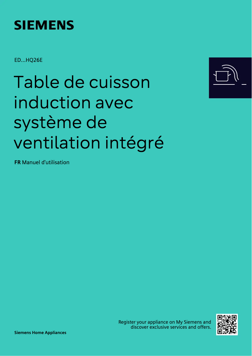 Page 1 de la notice Manuel utilisateur Siemens ED777HQ26E