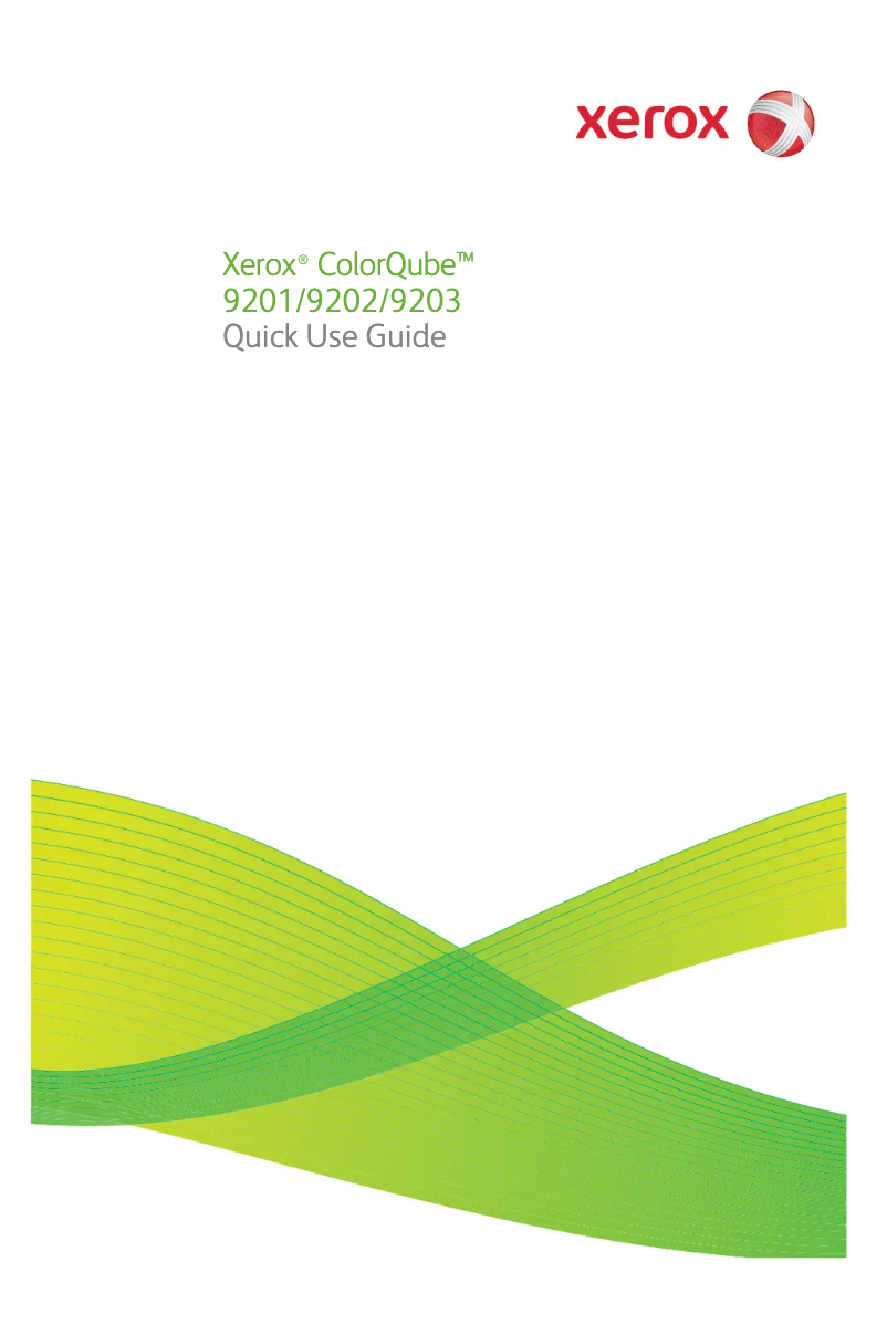 Page n°1 - Manuel utilisateur Xerox ColorQube 9202