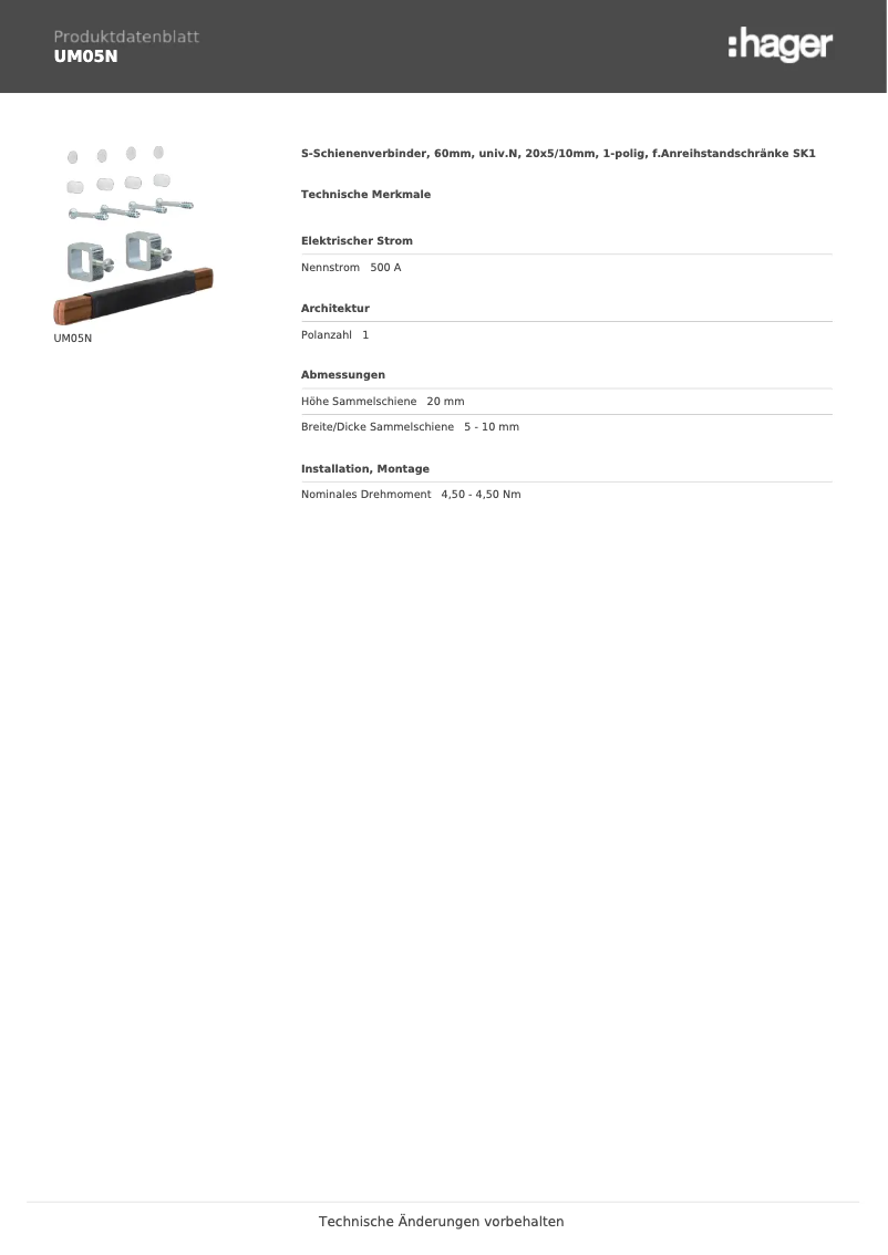 Image de la première page du manuel de l'appareil UM05N