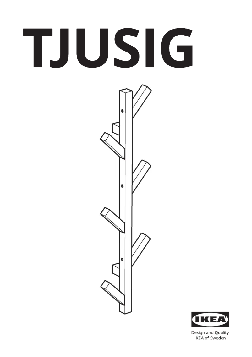 Page 1 de la notice Manuel utilisateur Ikea TJUSIG 602.917.08