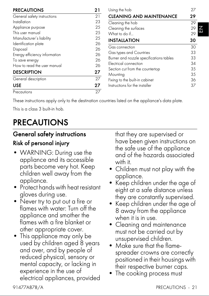 Page n°1 - Manuel utilisateur Smeg SRV864AVOGH2
