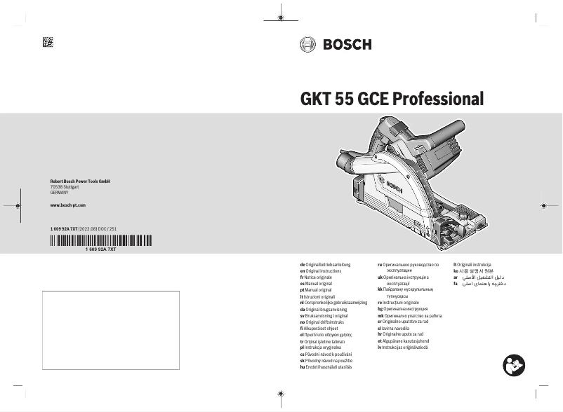Imagen de la primera página del manual del dispositivo GKT 55 GCE Professional