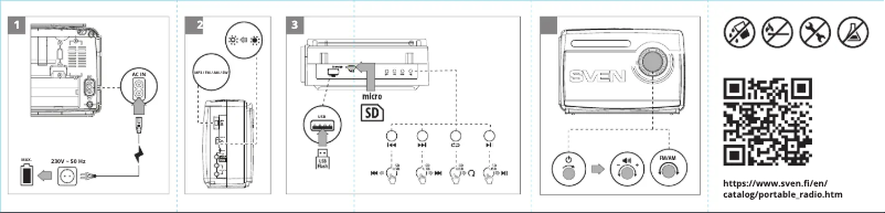 Page 1 de la notice Manuel utilisateur Sven SRP-535