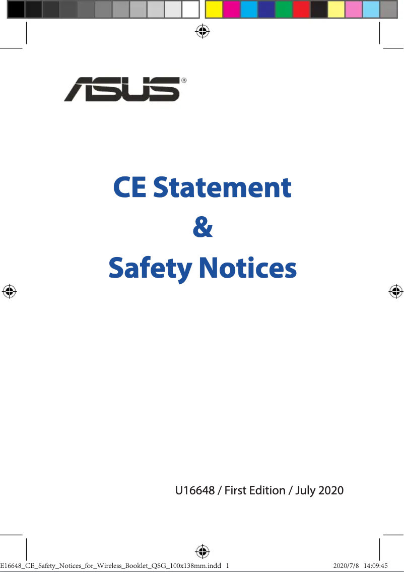 Page 1 de la notice Instructions de sécurité Asus ZenWifi AC Mini CD6