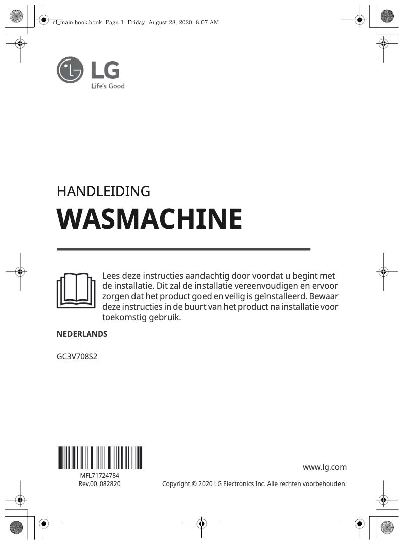 Imagen de la primera página del manual del dispositivo GC3V708S2