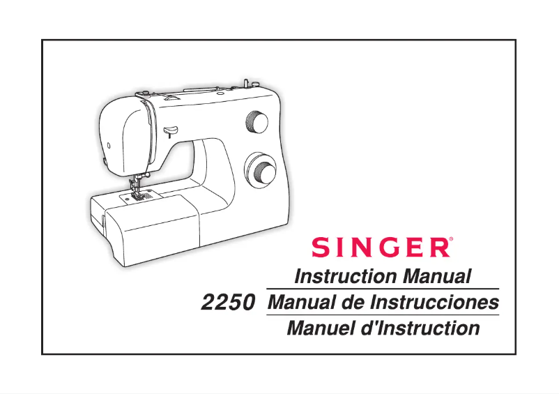 Page n°1 - Manuel utilisateur Singer Tradition 2250