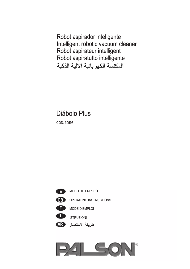 Page n°1 - Manuel utilisateur Palson Diábolo Plus