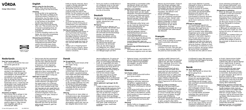 Página 1 del manual Manual de usuario Ikea VÖRDA 802.891.44