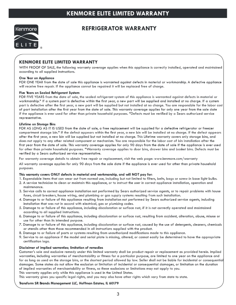 Image de la première page du manuel de l'appareil Elite 73332