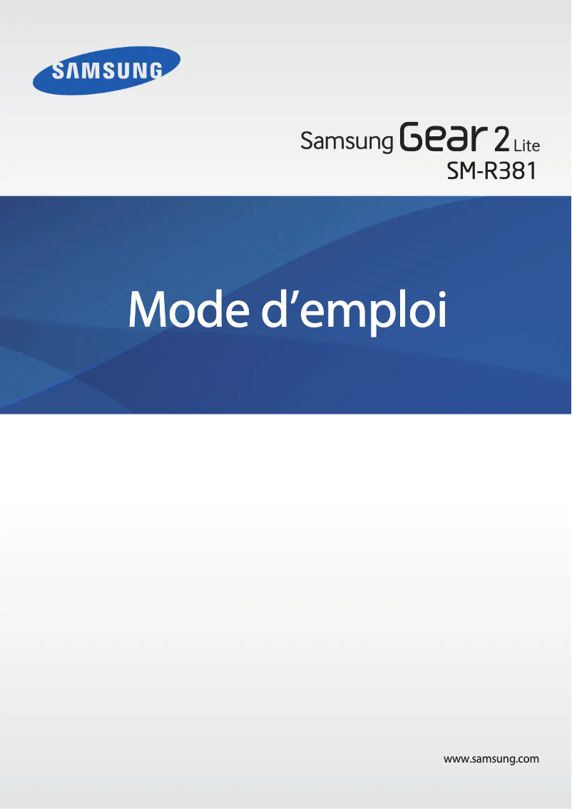 Page 1 de la notice Manuel utilisateur Samsung Gear 2 Neo