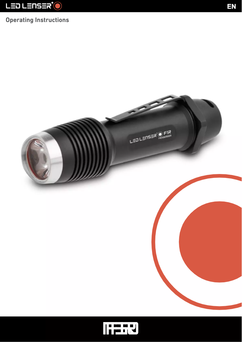 Page n°1 - Manuel utilisateur Ledlenser F1R