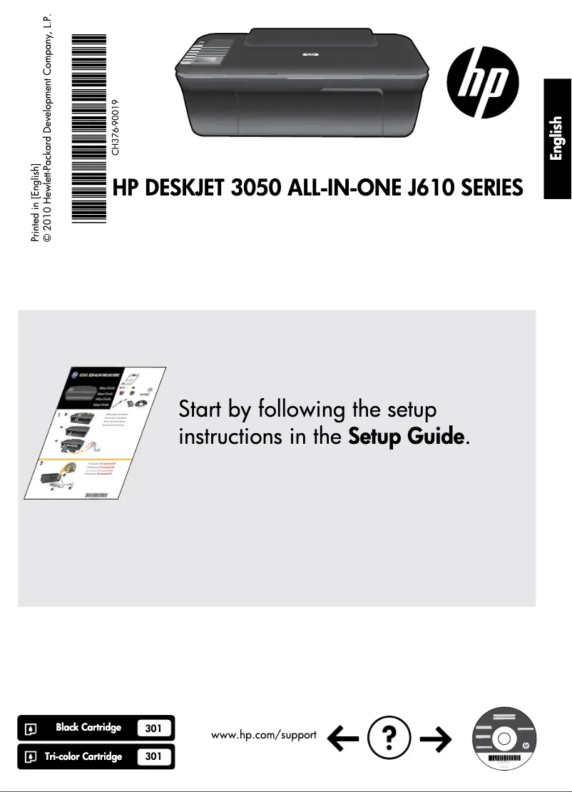 Imagen de la primera página del manual del dispositivo DeskJet 3059