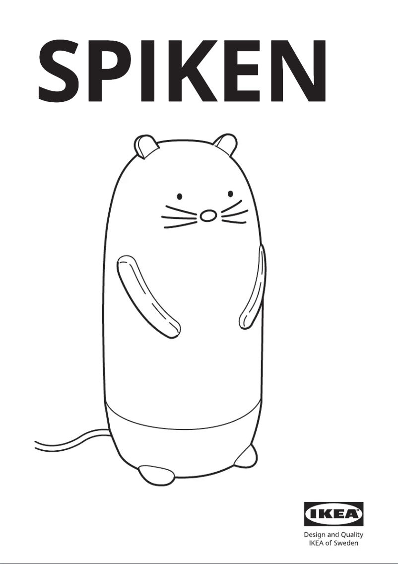 Page 1 de la notice Manuel utilisateur Ikea SPIKEN 005.436.86