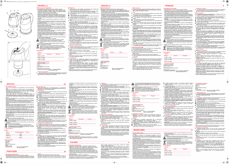 Page 1 de la notice Manuel utilisateur Solac KT5865