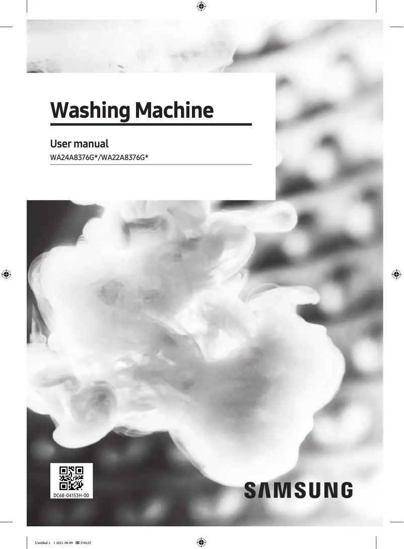 Page n°1 - Manuel utilisateur Samsung WA24A8376GV