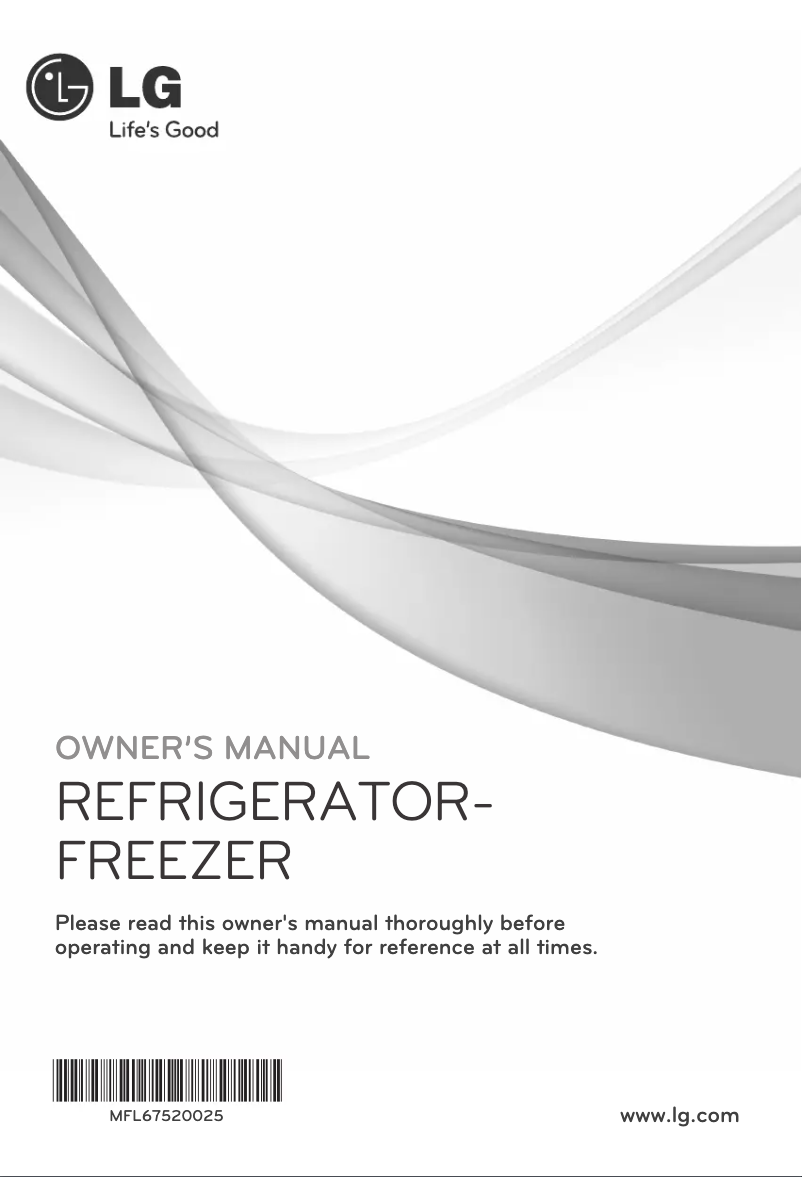 Page 1 de la notice Manuel utilisateur LG GR-S632GSRH