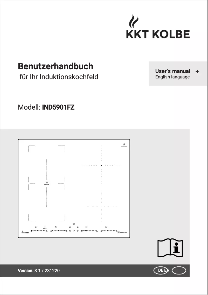 Image de la première page du manuel de l'appareil IND5901FZ