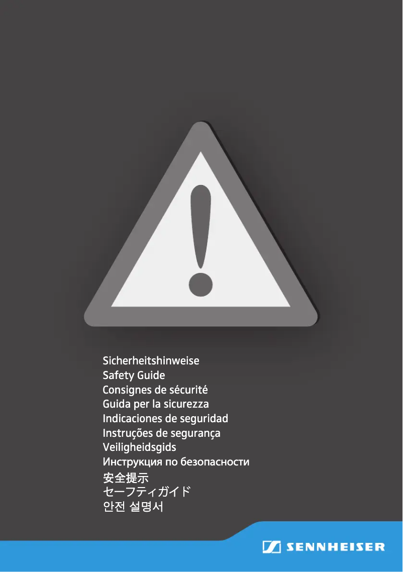 Page 1 de la notice Instructions de sécurité Sennheiser SKM-S D1