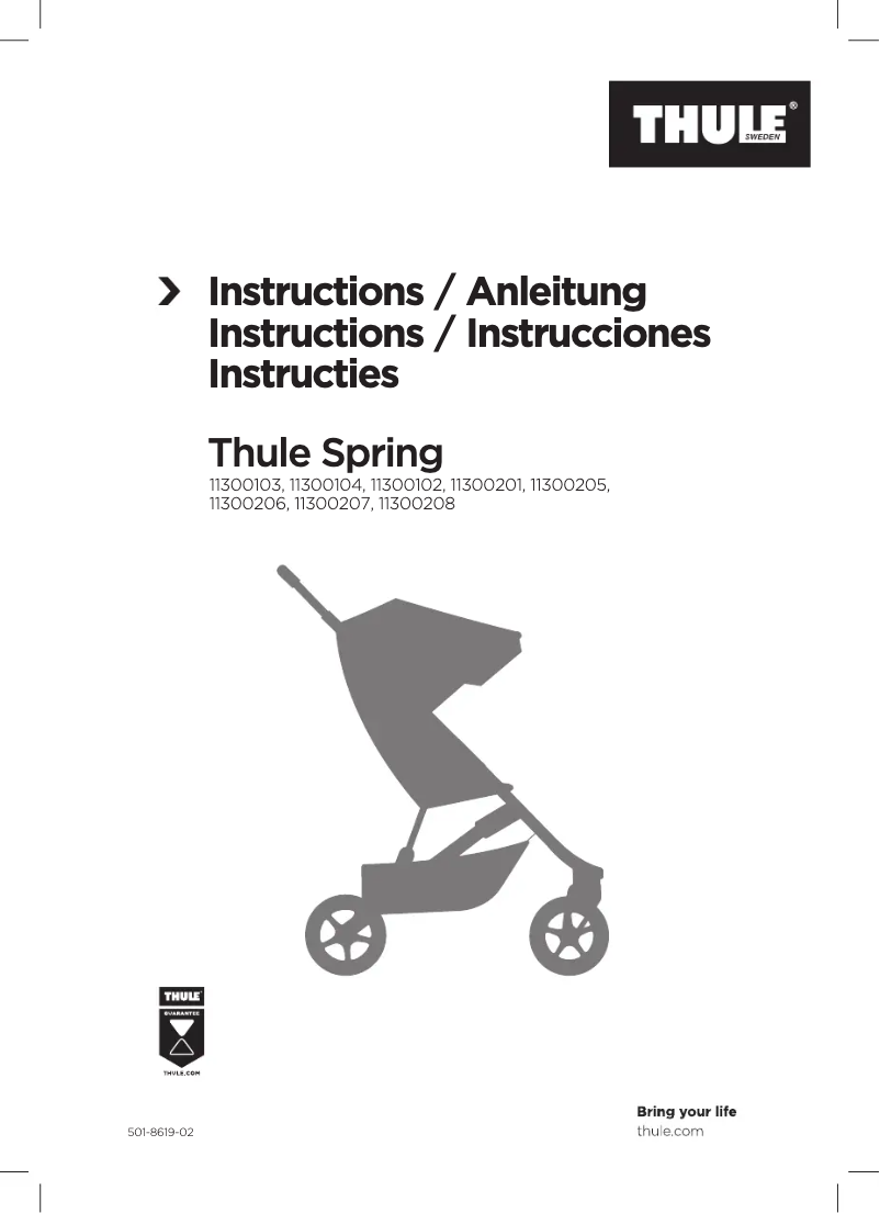 Page 1 de la notice Manuel utilisateur Thule Spring