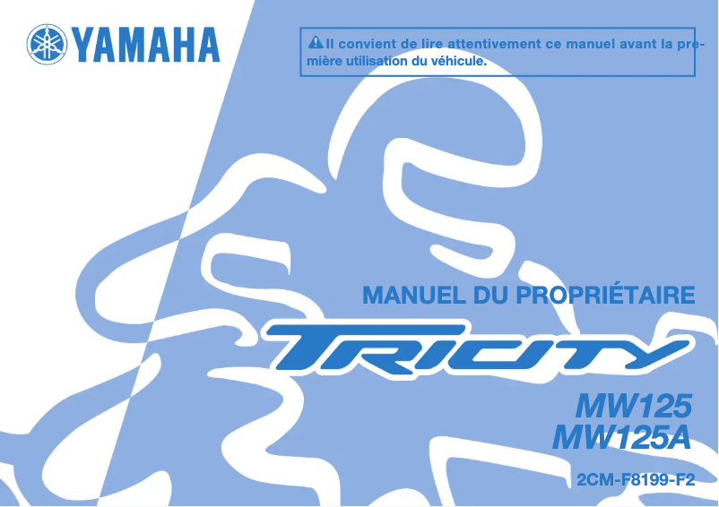 Page 1 de la notice Manuel utilisateur Yamaha Tricity (2016)