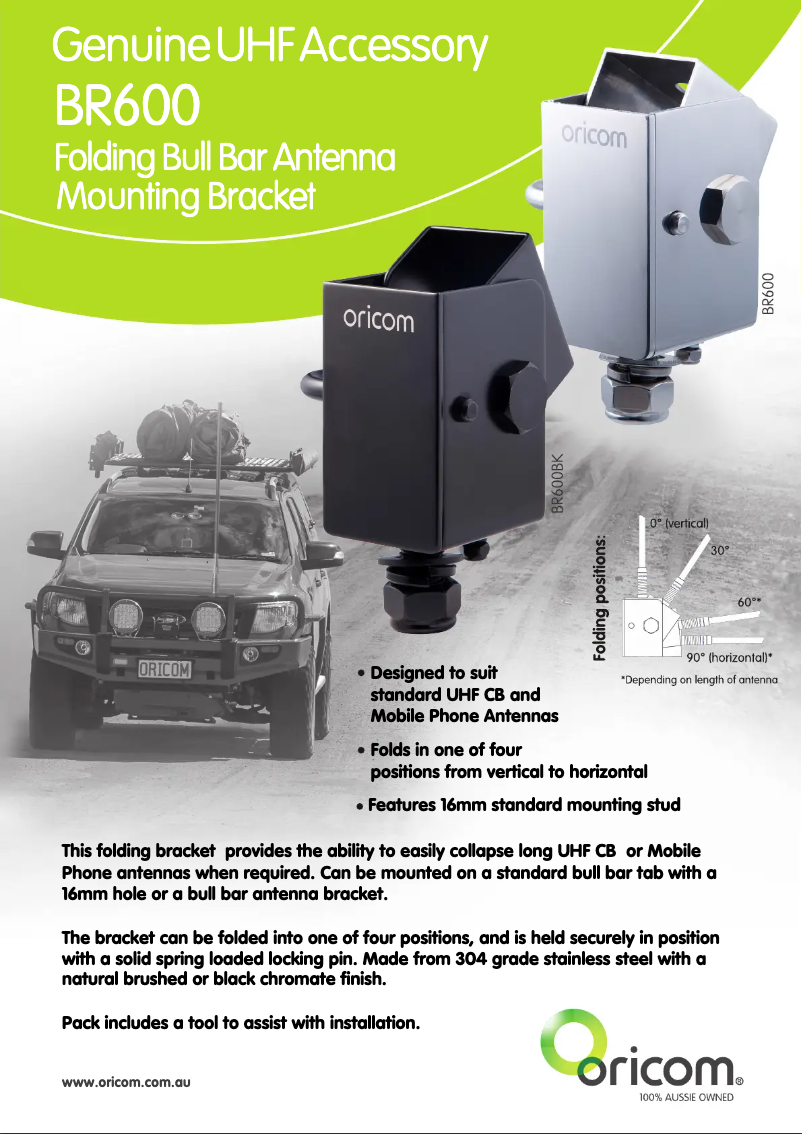 Página 1 del manual Manual de usuario Oricom BR600BK