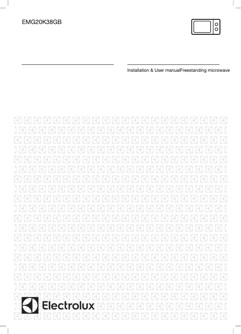 Page 1 de la notice Manuel utilisateur Electrolux EMG20K38GB