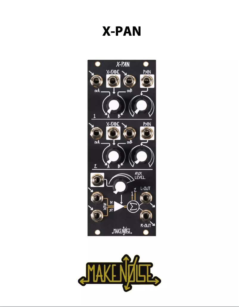 Page n°1 - Manuel utilisateur Make Noise X-Pan