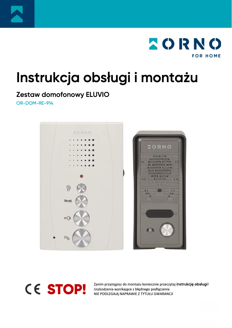 Image de la première page du manuel de l'appareil OR-DOM-RE-914