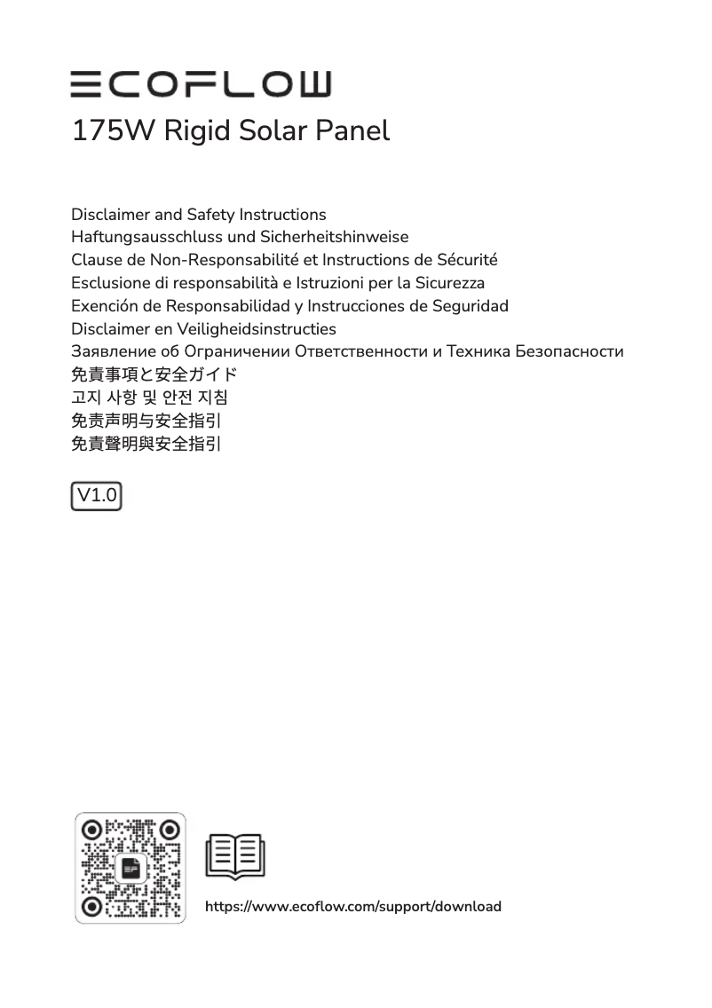 Image de la première page du manuel de l'appareil 175W