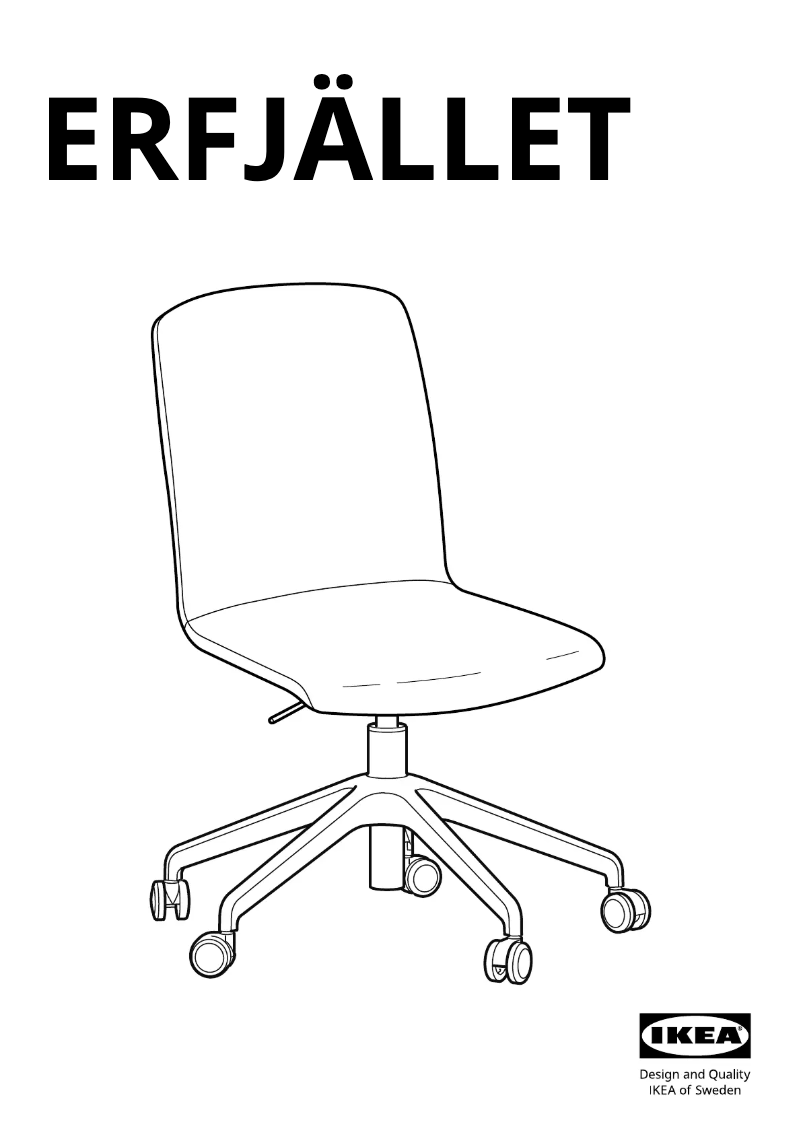 Page 1 de la notice Manuel utilisateur Ikea ERFJÄLLET 605.879.55