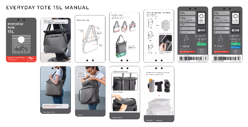 Page 1 de la notice Manuel utilisateur Peak Design Everyday Tote