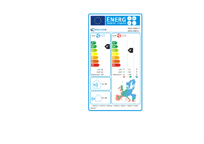 Page n°1 - Manuel utilisateur Electroline MDCE-268AF7-KIT