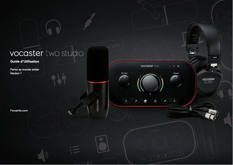 Page n°1 - Manuel utilisateur Focusrite Vocaster Two Studio