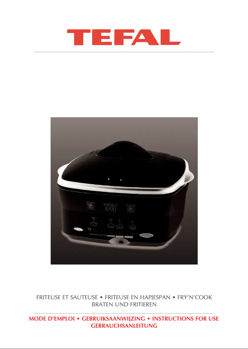 Page 1 de la notice Manuel utilisateur Tefal 6151 Versalio