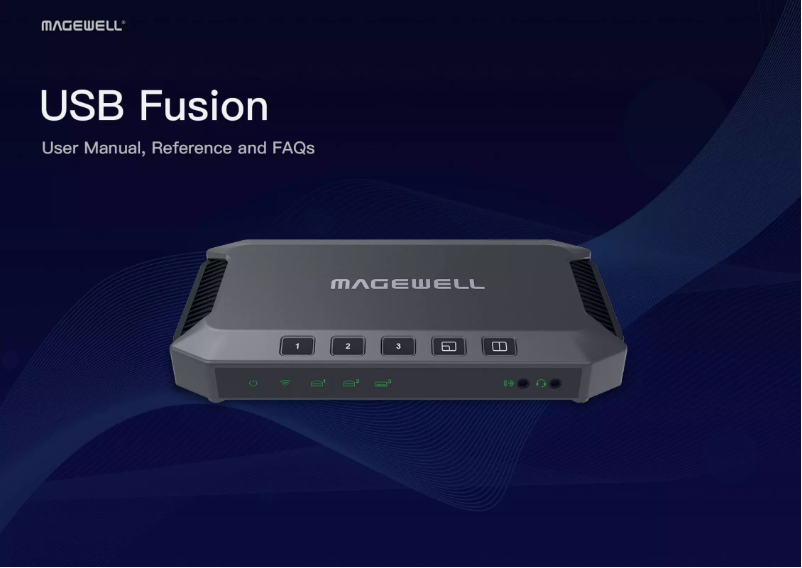 Page 1 de la notice Manuel utilisateur Magewell USB Fusion
